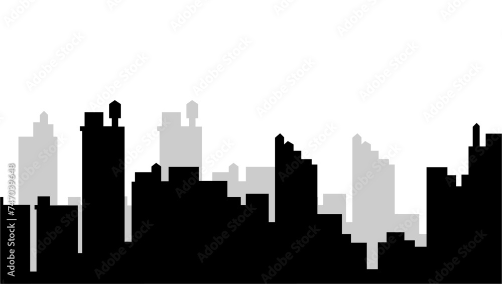 skyline city silhouette