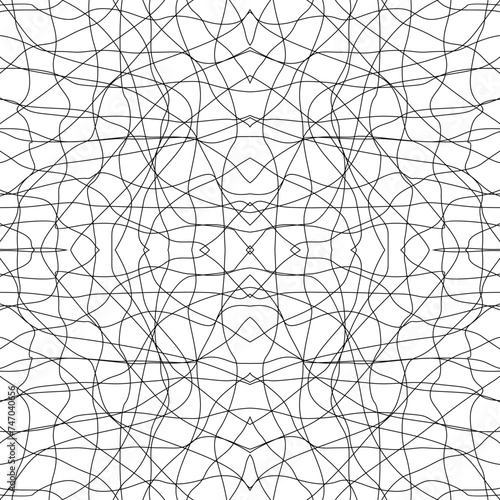 Freestyle Expression Lines, Abstract Lines, can use for Asymmetry Motif Pattern, Background, Modern Contemporary Decoration, Ornate, Carpet, Fabric, Textile, Tile, Wallpaper, Wrapping, Cover, etc.