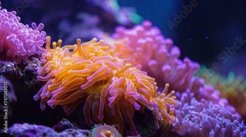 Coral reefs thriving through quantum computing solutions, underwater ecosystems saved