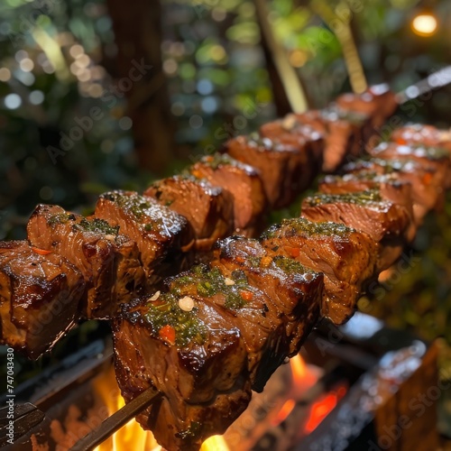 Churrasco, Brazilian BBQ, a celebration of meat and fire photo