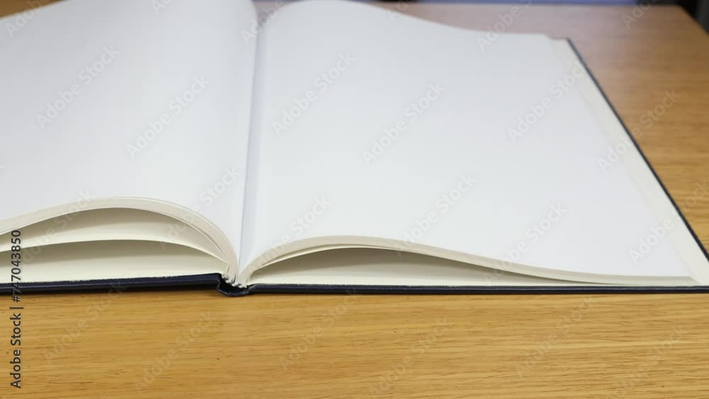 Blank pages of open notebook, copy space. Blank pages of open notebook, copy space.