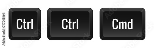 Ctrl, Cmd. Command. Key combination. Keyboard, control, computer, shortcut, laptop, functional, input device, peripheral, enter the text, typing, type, hotkeys, layout, language, qwerty photo