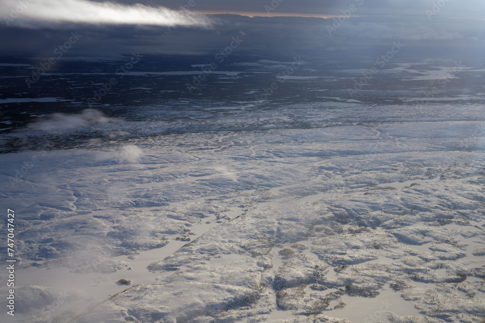 Obraz premium Wolkenformationen am Himmel über Norwegen