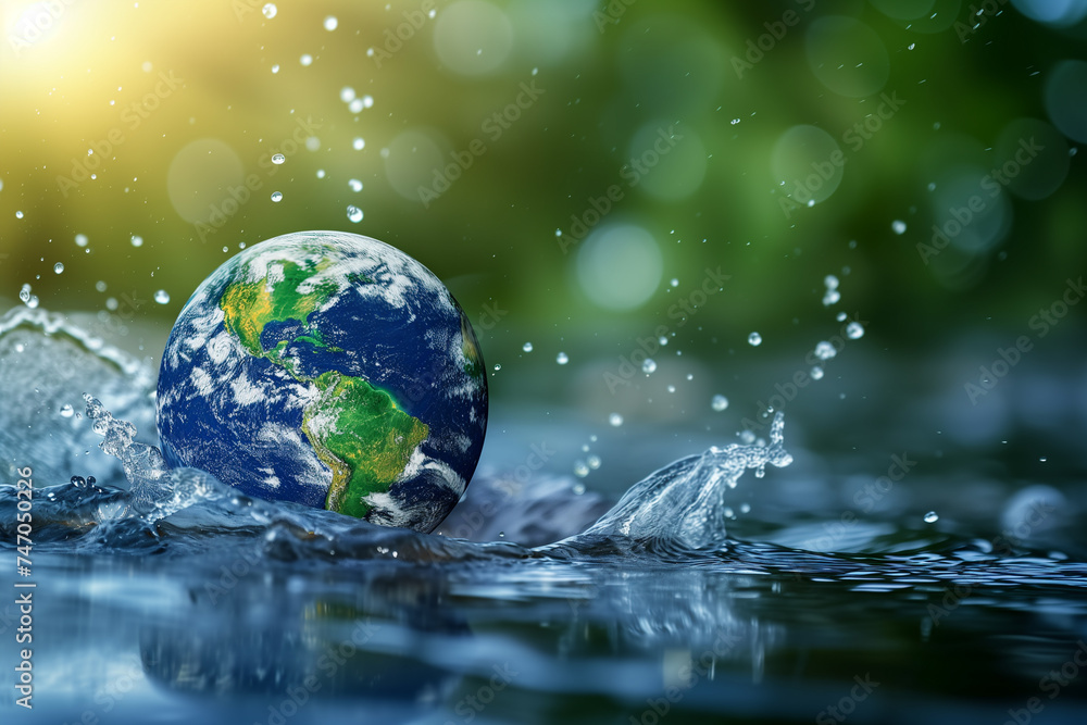 World water day concept. World water day concept.