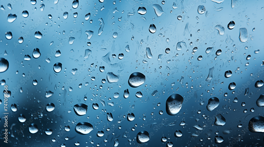Rain on glass. Rain drops on window Rain on glass. Rain drops on window