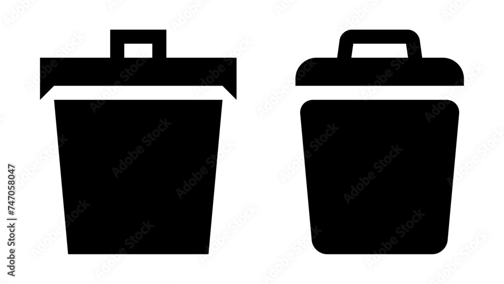 trash bin garbage icon trash bin garbage icon