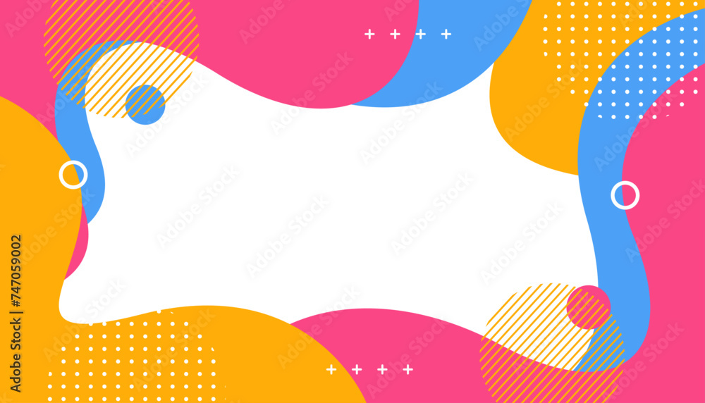 Beautiful abstract vector background. Multicolor background with waving geometric shapes. Suitable for various designs such as templates, banners, covers and others