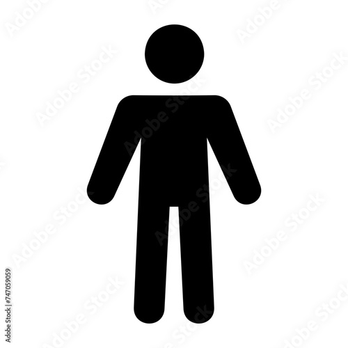 standing glyph icon