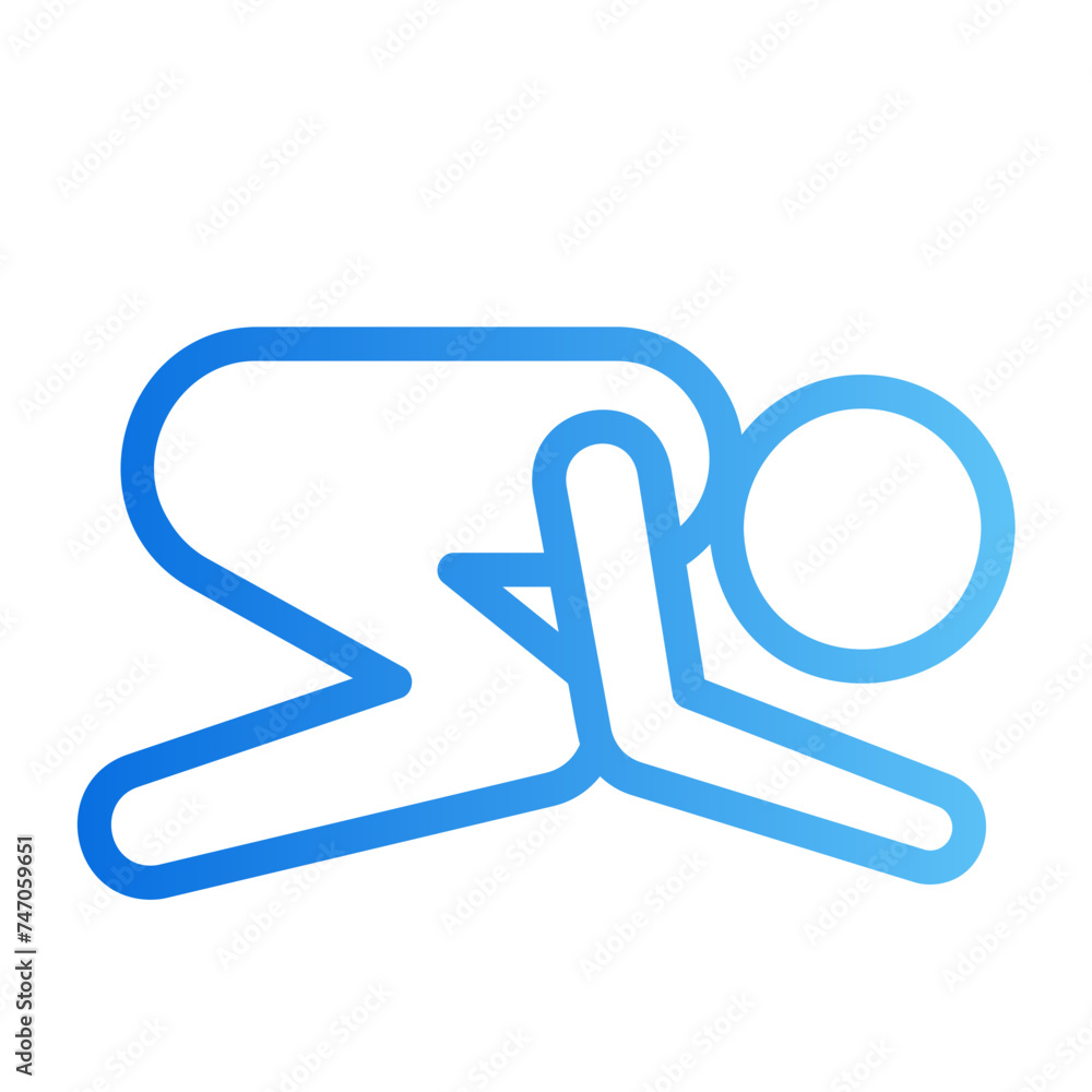 prostrate gradient icon prostrate gradient icon