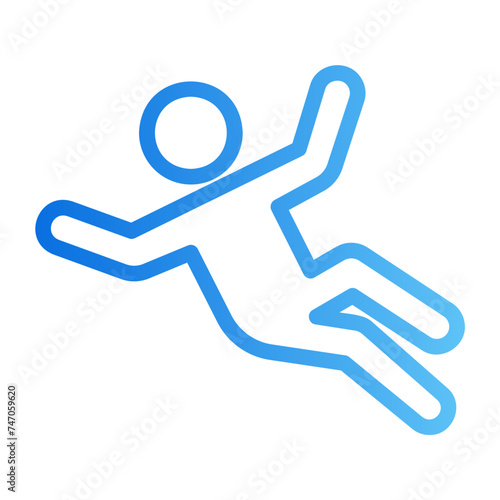 falling gradient icon