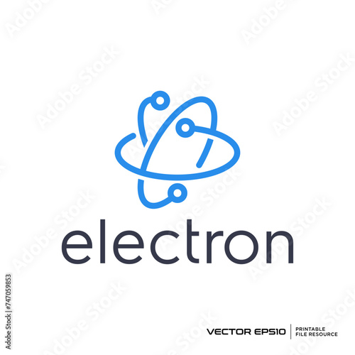 Abstract orbit galaxy logo vector illustration