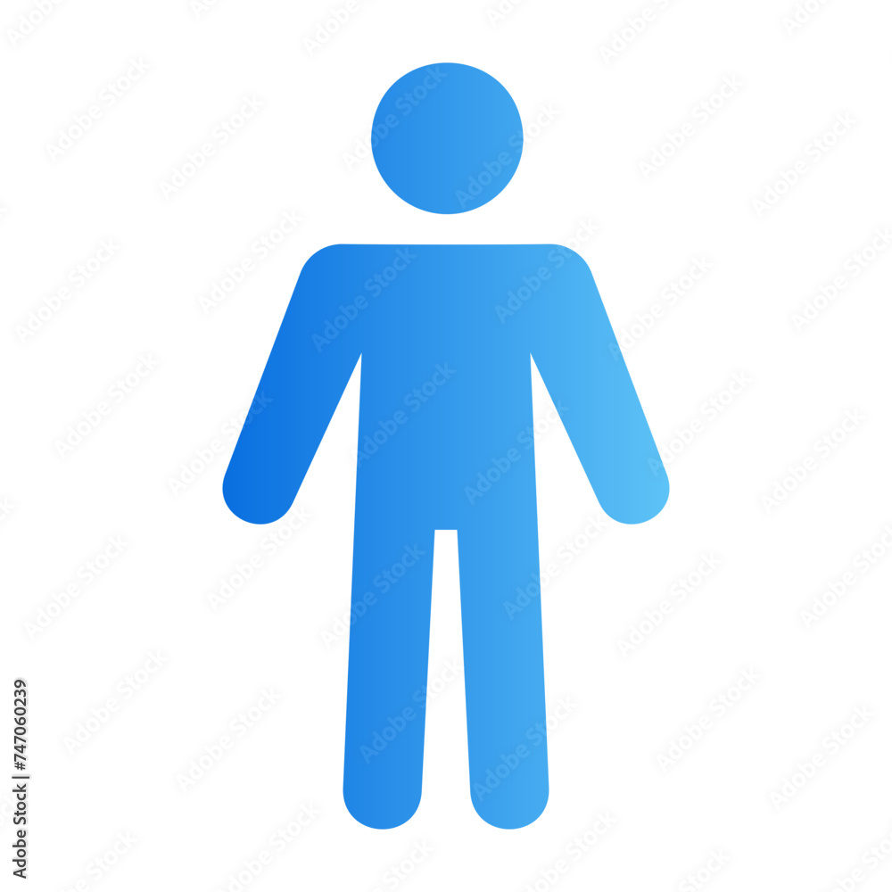 standing gradient icon standing gradient icon