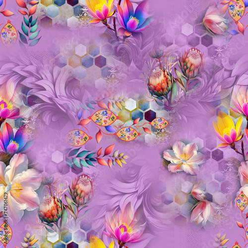 abstract floral background © MdObydullah