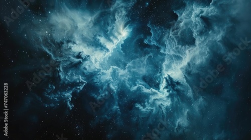 Infinite Horizons Background in Abstract Space Nebula