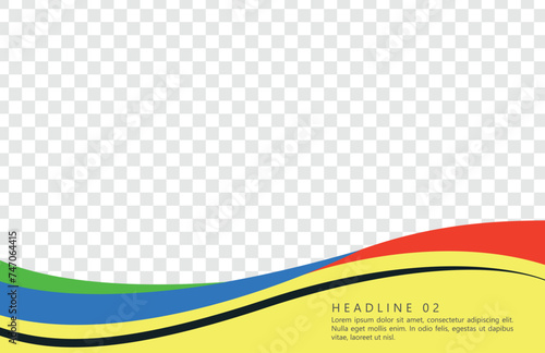 Multi-colored frame, template for writing text. Vector graphics. Abstract multicolored background.