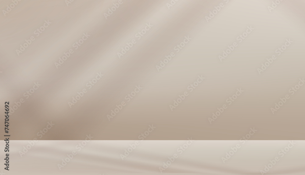 Beige Background Studio with shadow,light on 3d Podium Display for Product present,Backdrop Kitchen Concrete Room with Sunlight reflection on Cream Table top Beige Background Studio with shadow,light on 3d Podium Display for Product present,Backdrop Kitchen Concrete Room with Sunlight reflection on Cream Table top