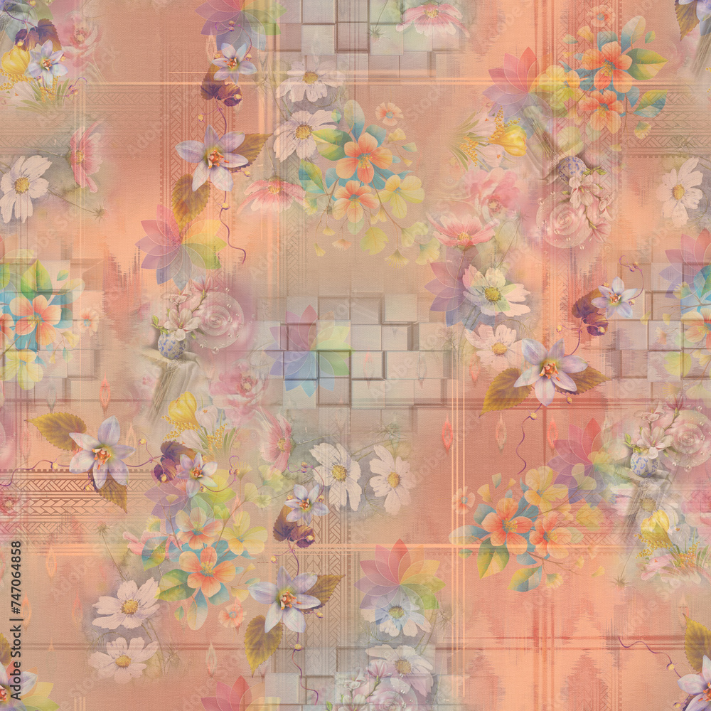 Fototapeta premium background with flowers