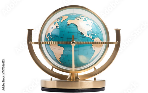 Desktop Display with Multiple Time Zones Isolated on Transparent Background PNG.