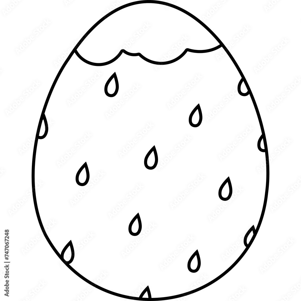 rain on Easter egg outline rain on Easter egg outline