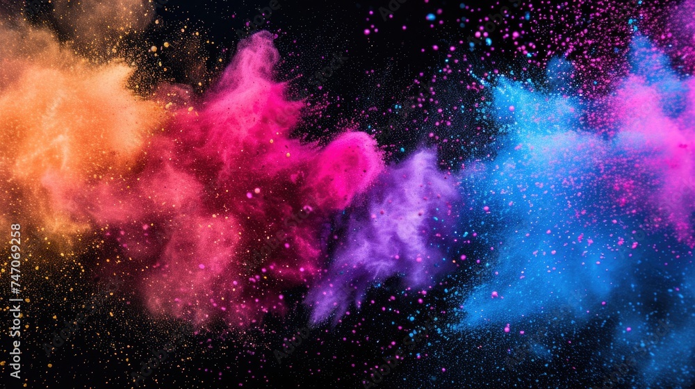 Colorful Paint Explosion - obrazy, fototapety, plakaty 