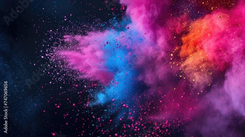 Colorful Paint Explosion - Dynamic and Bright!