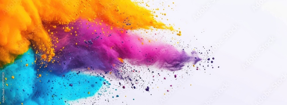 Colorful Paint Splatter Art
