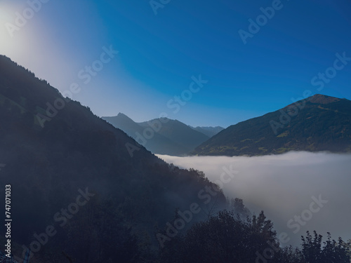 Mountain landscape in the morning