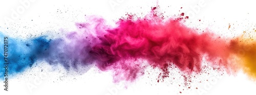 Colorful Paint Splatter Art photo