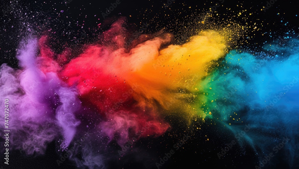 Colorful Paint Explosion