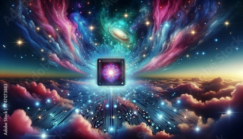 Tech Essence in Cosmic Dreamscape © DAIN