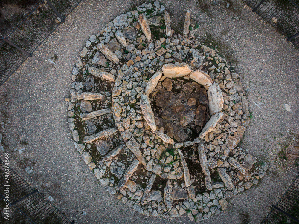 Ca na Costa Megalithic Sepulcher, Parque Natural de Ses Salines de Ibiza y Formentera, Formentera, Pitiusas Islands, Balearic Community, Spain