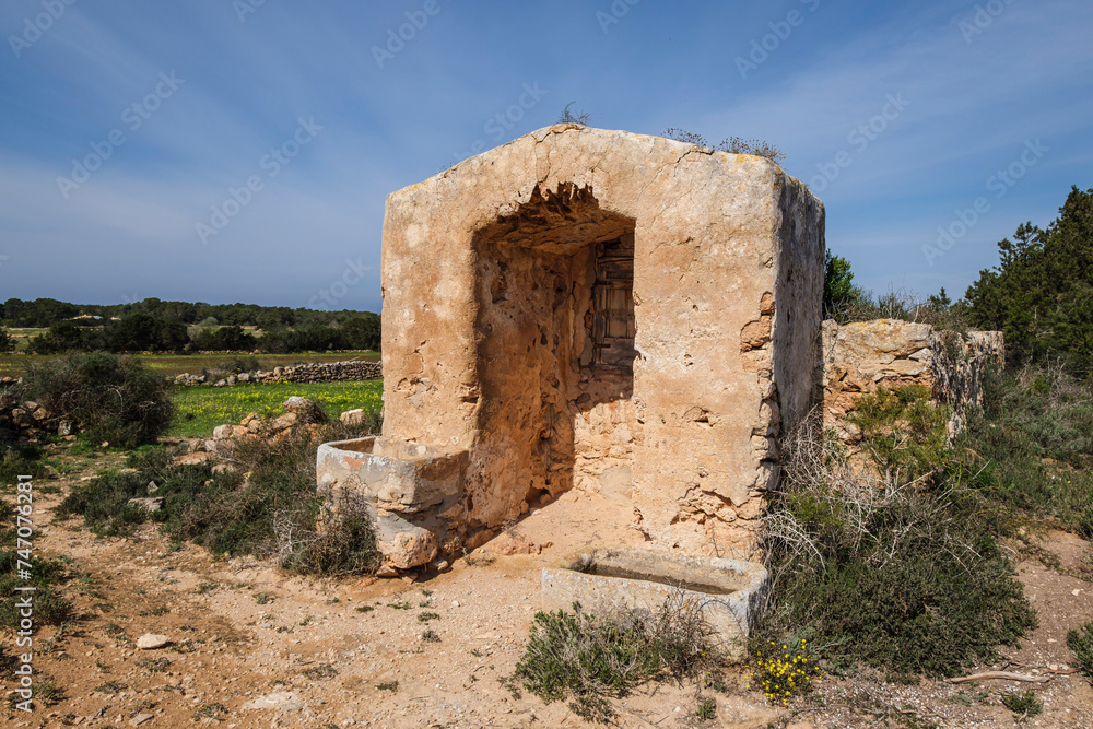 cistern, Portossaler, Formentera, Pitiusas Islands, Balearic Community, Spain