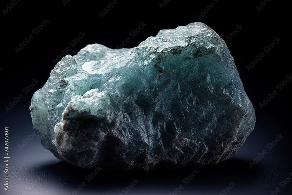 Boracite is a rare precious natural stone on a black background. AI generated. Header banner mockup with space. Boracite is a rare precious natural stone on a black background. AI generated. Header banner mockup with space.