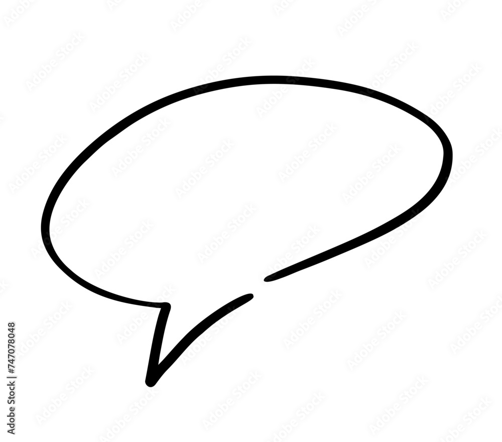Vector Comics Speech Bubble Shape Object Vector Comics Speech Bubble Shape Object