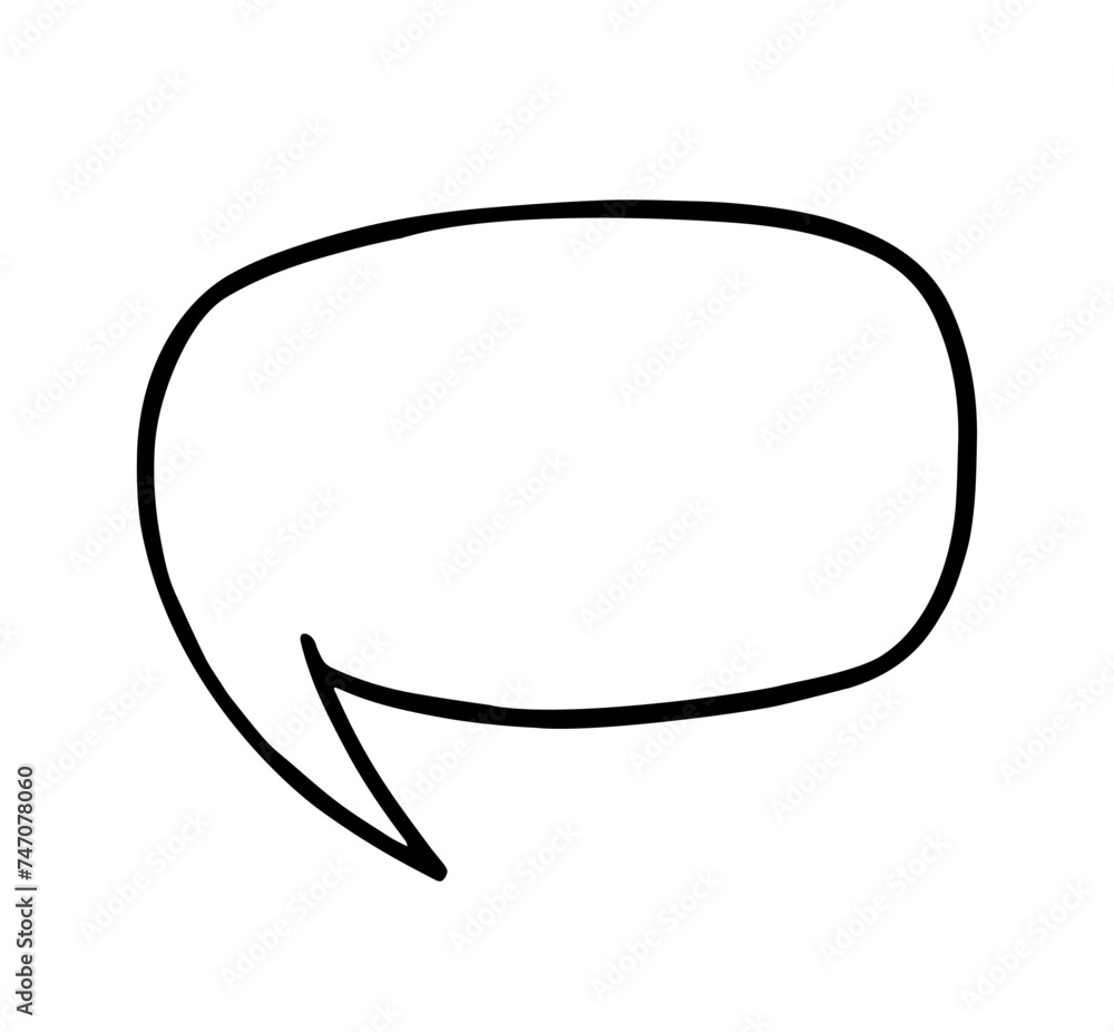 Vector Comics Speech Bubble Shape Object Vector Comics Speech Bubble Shape Object