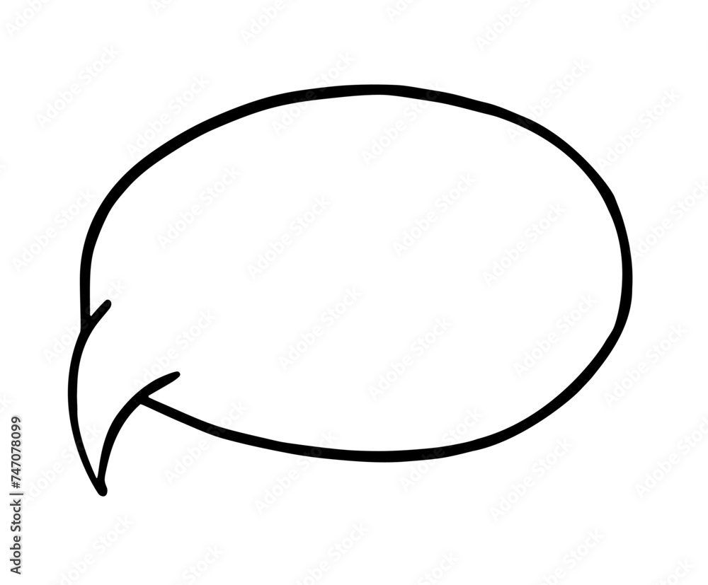 Vector Comics Speech Bubble Shape Object Vector Comics Speech Bubble Shape Object