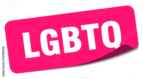 lgbtq sticker. lgbtq label