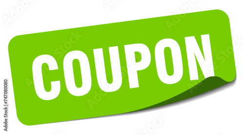 coupon sticker. coupon label
