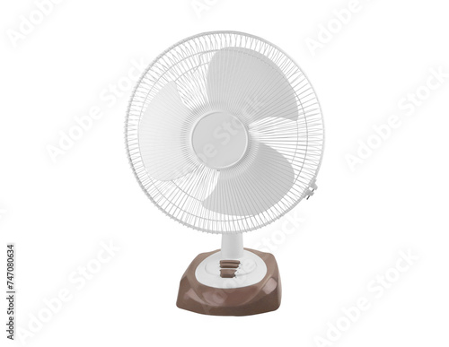 Electric Table Fan Isolated on PNG Background