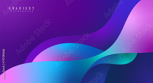 Liquid holographic gradient abstract background wallpaper