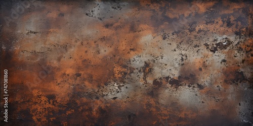 Dark Rusted Metal Texture, Old Grunge Background, Shabby Surface, Grunge, Rough, Textured Steel