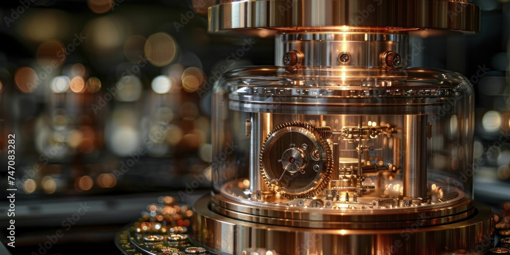 Quantum Computing Core: A beacon of processing power, solving logistical problems in a fraction of a second, drives industrial innovation.