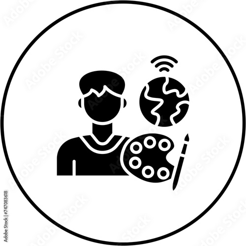 Digital nomad Icon