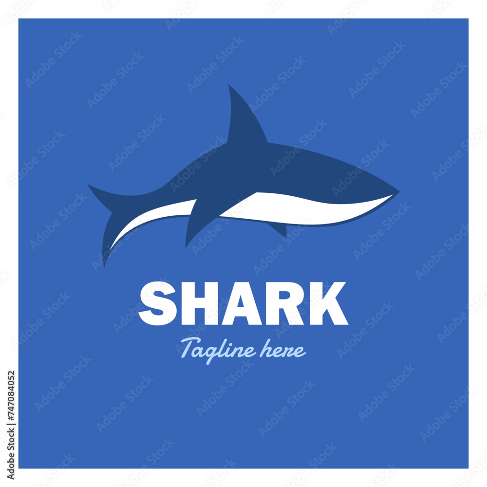 mascot shark vector logo design template mascot shark vector logo design template