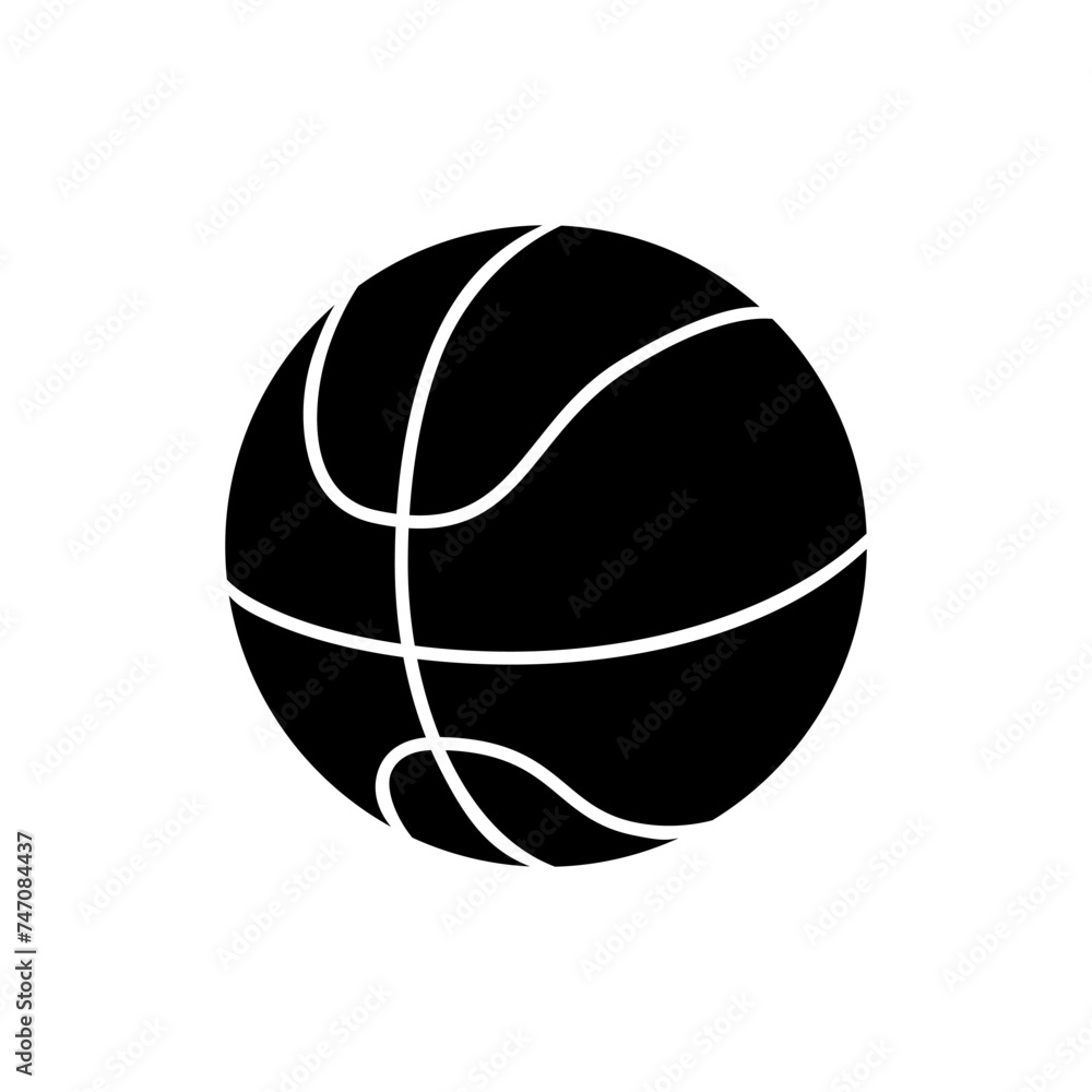Basketball icon vector. sport illustration sign. ball symbol or logo.