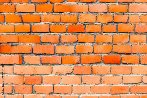 Red -colored brick laying