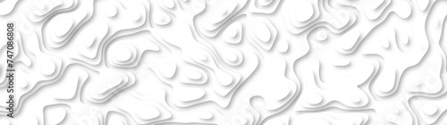 3d render, abstract white paper background. Paper cut vector art background banner texture. multi layer cutout geometric pattern on vector, Abstract soft white background with waves.