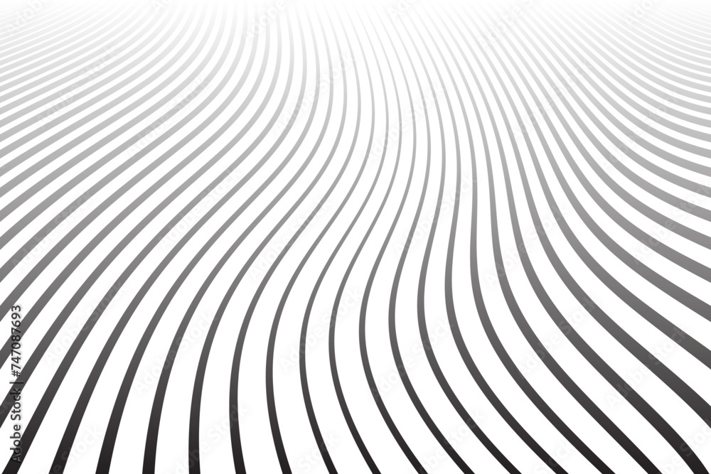 Wavy Lines in Diminishing Perspective. Abstract Textured Background. Wavy Lines in Diminishing Perspective. Abstract Textured Background.