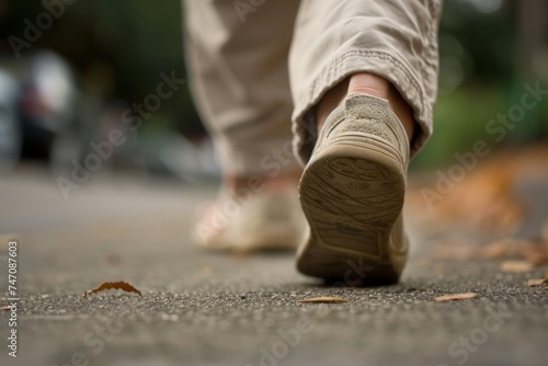 Plantar Fasciitis Morning Pain - An individual taking their first morning steps, wincing with the sharp heel pain characteristic of plantar fasciitis. 
