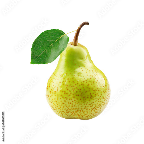 Fresh pear isolated on transparent or white background